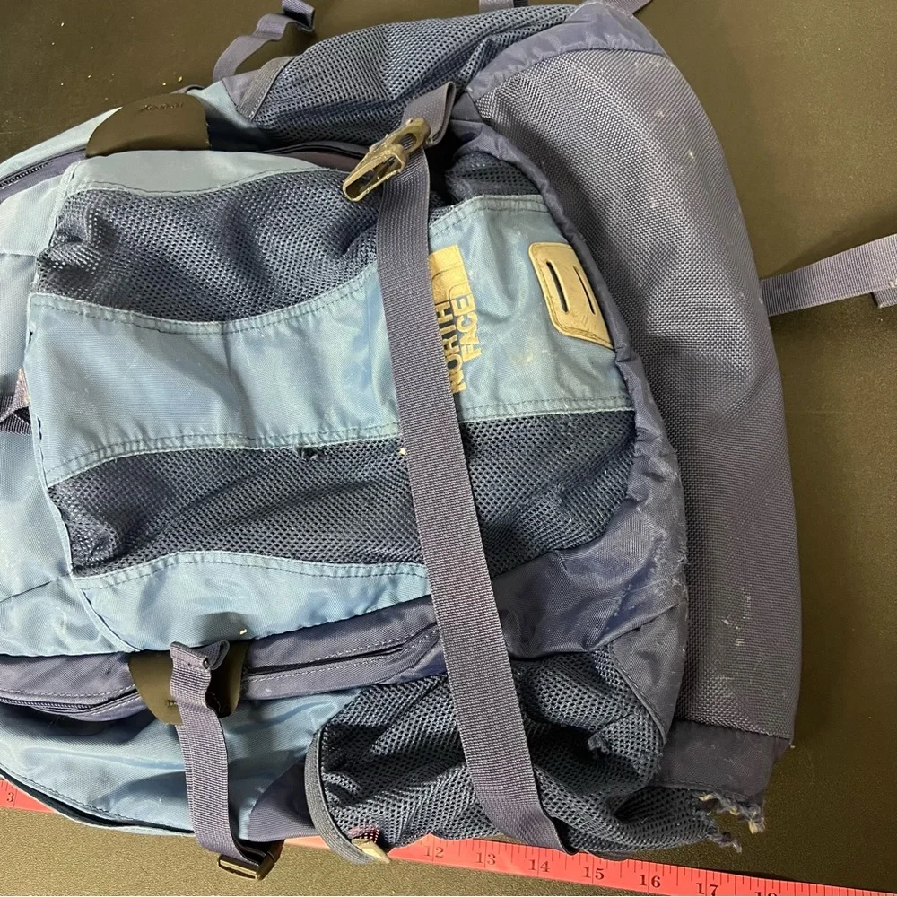 The north‎ face backpack womens blue recon hiking bag outdoor